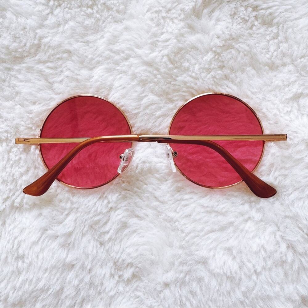 Harper Pink Round Lens Sunglasses - Picture 8 of 10